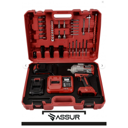 Assur 21V Çift Akülü 1350 Nm Torklu Somun Sıkma & Şarjlı Darbeli Matkap 