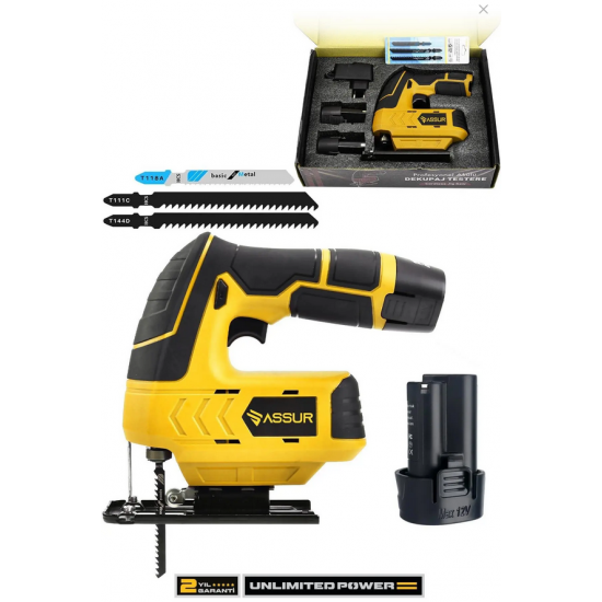 ASSUR 12 V Çift Akülü Şarjlı Dekupaj Testere Makinesi