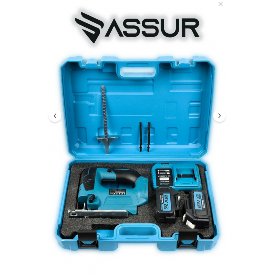ASSUR Profesyonel 21v Çift Akülü Metal Şanzıman Dekupaj Testere Makinesi
