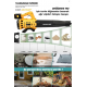 ASSUR Profesyonel 21 V Çift Akülü Turbo Motor 2800 Rpm Yaprak Hava Üfleme Makinesi