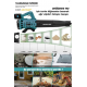ASSUR Profesyonel 21 V Çift Akülü Turbo Motor 2800 Rpm Yaprak Hava Üfleme Makinesi