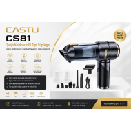 CASTU CS 81 Kablosuz Araç İçi Süpürge | 20.000PA Güçlü Vakum | Fırçasız Motor | Üfleme & Vakum