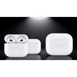 CASTU Air 3 MagSafe Şarj Kutulu TWS Kablosuz Bluetooth Kulaklık (Beyaz)