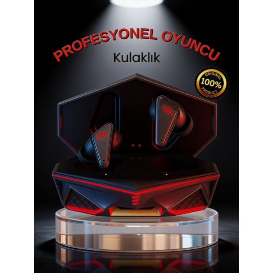 CASTU K98 Gaming and Sports RGB Işıklı TWS Kablosuz Oyuncu Kulaklığı (Siyah)