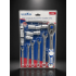 GOOD KING 11506 15 Parça 1/2" Lokma Anahtar Takımı Cırcırlı Kol Mafsal Uzatma Kollu Cr-V Set