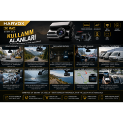 HARVOX 2K MAX 4G Akıllı Araç Kamerası