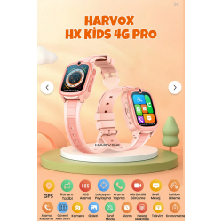 HARVOX HX Kids 4G Pro Sim Kartlı Gps Akıllı Çocuk Saati Konum Takibi Arama Konuşma 4G Destekli
