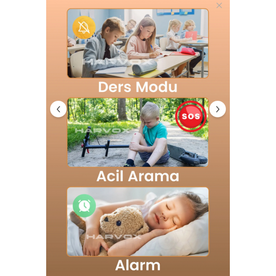 HARVOX HX Kids 4G Pro Sim Kartlı Gps Akıllı Çocuk Saati Konum Takibi Arama Konuşma 4G Destekli