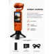 4K UHD Gimbal Kamera 32GB Hafıza Kartlı Tripodlu El Kamerası Video Kayıt Vlog Seyahat Kamerası