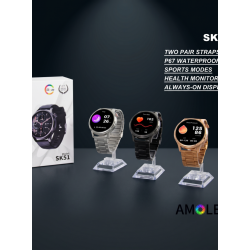 KALOBEE AMERICA SK51 AMOLED AKILLI SAAT (3 KORDONLU)