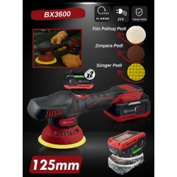 RETOOLS BX3600 Bordo 21V Profesyonel Şarjlı Polisaj ve Pasta Cila Makinesi (Çift Akülü)