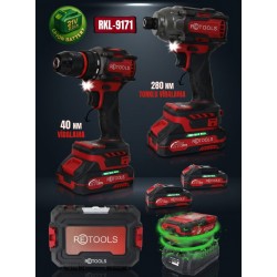 RETOOLS RKL-9171 BORDO 2'Lİ VİDALAMA SETİ
