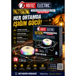 HOROZ ELECTRIC TOTTI LED ŞARJLI KAMP LAMBASI