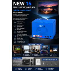 NEW 15 Mini Projeksiyon Cihazı