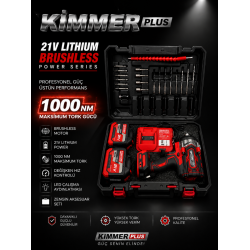 KİMMEER PLUS 21V 1000 Nm Brushless Darbeli Somun Sıkma Makinesi