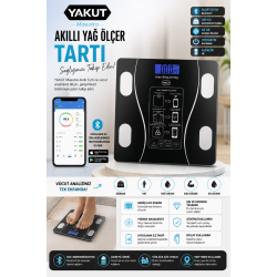 Akıllı Yağ Ölçer Bluetooth Baskül (180 KG)