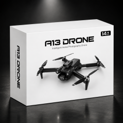 Airvolt INT-A13 Katlanabilir HD Kameralı Drone WiFi FPV Fırçasız Motor Optik Akış Başsız Mod 360° Takla Şarjlı Drone