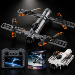 Airvolt INT-AE22 Katlanabilir HD Kameralı Drone WiFi FPV Optik Akış Sabit İrtifa 360° Takla Şarjlı Drone