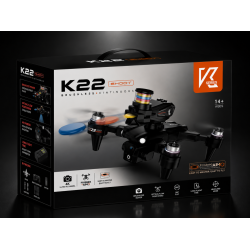 Airvolt INT-K22 Katlanabilir HD Kameralı Drone WiFi FPV Optik Akış Sabit İrtifa 360° Takla Şarjlı Uzaktan Kumandalı Drone