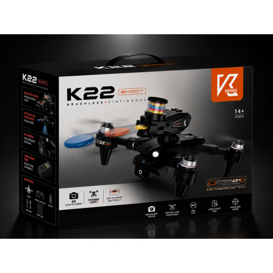 Airvolt INT-K22 Katlanabilir HD Kameralı Drone WiFi FPV Optik Akış Sabit İrtifa 360° Takla Şarjlı Uzaktan Kumandalı Drone