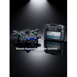 Airvolt INT-T2P Kendinden Ekran Kumandalı Engel Sensörlü Çift Kameralı Akıllı Drone