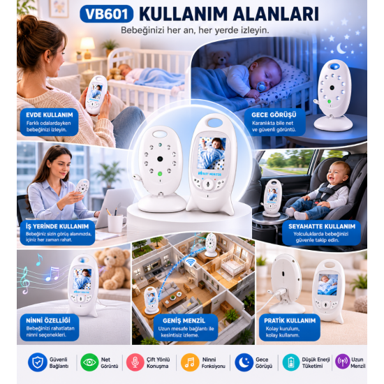 VB601 Video Baby Monitor – Bebeğiniz Her An Güvende