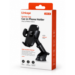 Linkage LKH-31 Araç İçi Telefon Tutucu Vantuzlu 360° Döner Dashboard & Cam Telefon Standı