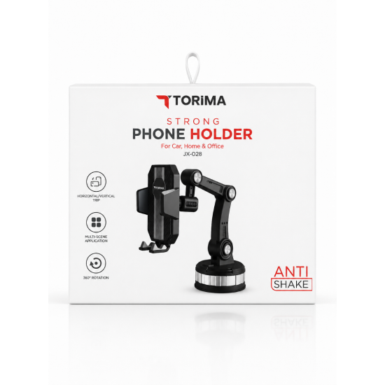 TORIMA JX-028 Güçlü Mıknatıslı Araç İçi Telefon Tutucu 360° Döner Manyetik Telefon Standı