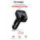 TORIMA X8 Bluetooth FM Transmitter Araç İçi FM Modülatör 20W Hızlı Şarjlı