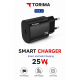 TORIMA C53-C 25W USB-C Hızlı Şarj Adaptörü PD Destekli Akıllı Şarj Cihazı