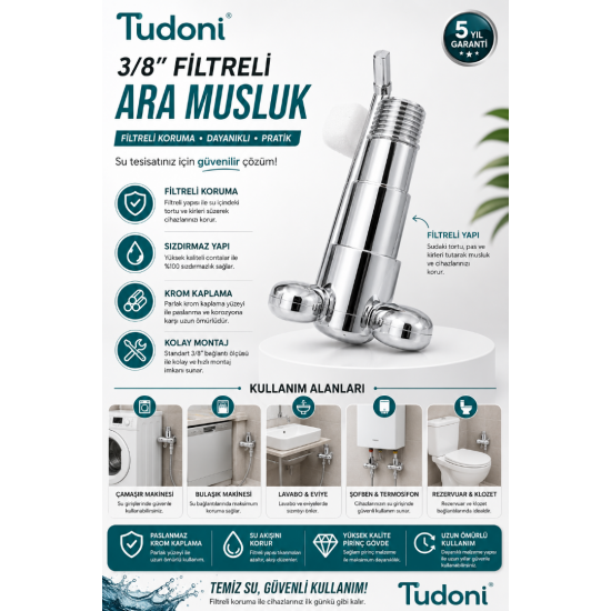 Klasik Taharet Musluğu (Krom)