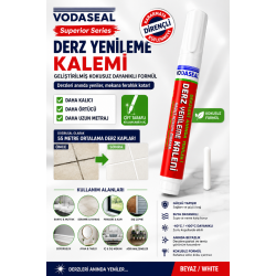 VODASEAL Derz Yenileme Kalemi Beyaz – Pratik Derz Boyama ve Yenileme Kalemi