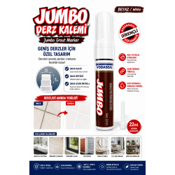 VODASEAL Jumbo Derz Kalemi Beyaz – Geniş Derzler İçin Profesyonel Yenileme Kalemi