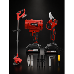 KİMMER PLUS 3'lü 21V Şarjlı Bahçe Bakım Seti