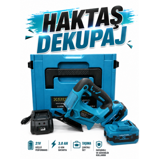 Haktaş 21V Akülü Dekupaj Testere