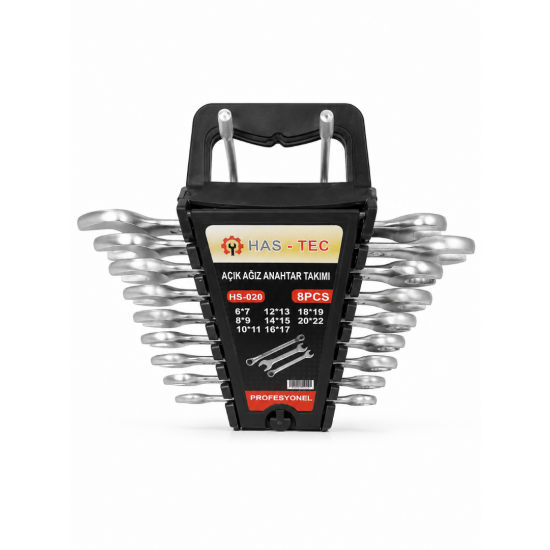 HAS-TEC HS-020 8 Parça Açık Ağız Anahtar Takımı