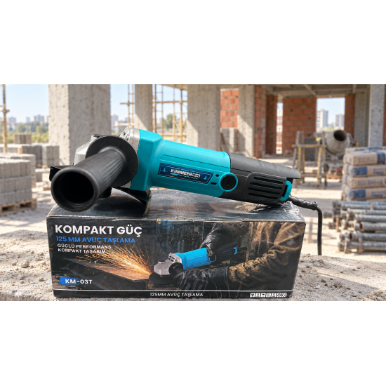Kimmeer Plus KM-03T 125 mm Elektrikli Avuç Taşlama Spiral Makinesi