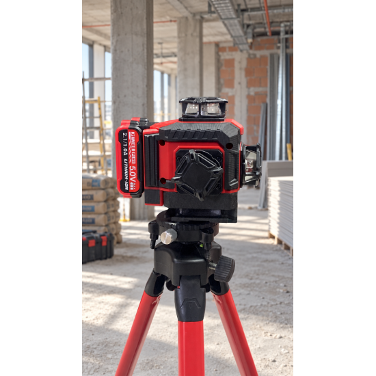 Kimmeer Plus 360° 16 Çizgili Yeşil Lazer Metre Terazi Otomatik Hizalamalı Tripodlu Set