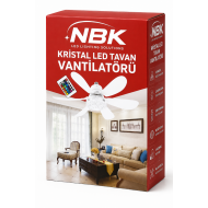 NBK Kristal LED Tavan Vantilatörü