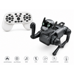 Kumandalı Akıllı Robot Köpek 2.4 GHz Ses Etkileşimli Işıklı Müzikli Dans Eden Programlanabilir Oyuncak 6+ Yaş
