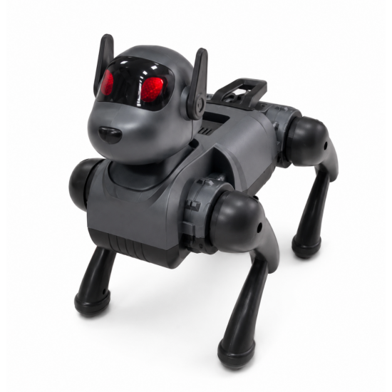 Kumandalı Akıllı Robot Köpek 2.4 GHz Ses Etkileşimli Işıklı Müzikli Dans Eden Programlanabilir Oyuncak 6+ Yaş