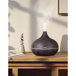 Torima Hava Nemlendiricisi Buhar Makinesi Ledli Aroma Terapisi Humidifier SL168 Koyu Ahşap