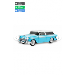 Torima Bluetooth Hoparlör Klasik Araba Tasarımlı USB TF FM Destekli WS-1955 Mavi