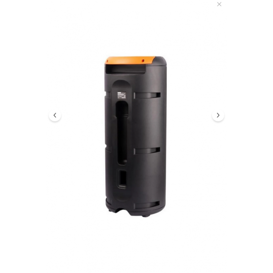 Torima Çift Mikrofonlu RGB Ledli Taşınabilir Bluetooth Hoparlör Parti Speaker KTS-2086 Siyah