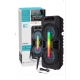 GTS-1702 Taşınabilir  Bluetooth Mikrofonlu RGB Işıklı 8X2 inç Hoparlör Fm Radyo Usb Tf kart