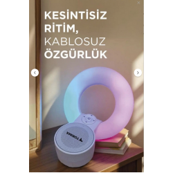Torima Bluetooth Hoparlör Rgb Işıklı Kablosuz Speaker D65 Beyaz