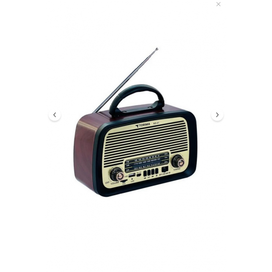 Torima Bluetooth Hoparlör Nostlajik Radyo Speaker NS01 Kahverengi