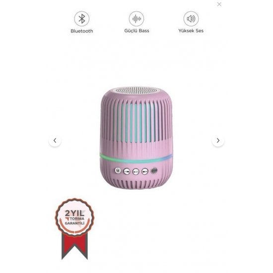 Torima Bluetooth Hoparlör Kablosuz Rgb Işıklı Speaker GTS-2150 Beyaz
