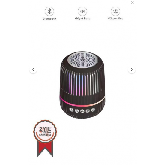 Torima Bluetooth Hoparlör Kablosuz Rgb Işıklı Speaker GTS-2150 Beyaz