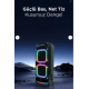 Torima BTS-2121 Siyah Çift Mikrofonlu RGB Ledli Taşınabilir Bluetooth Hoparlör Parti Speaker